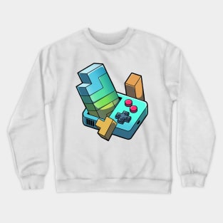 STICKER GAME RETRO GAME Crewneck Sweatshirt